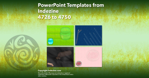 PowerPoint Templates from Indezine - 190 Designs 4726 to 4750