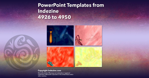 PowerPoint Templates from Indezine - 198 Designs 4926 to 4950