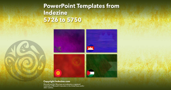 PowerPoint Templates from Indezine - 230 Designs 5726 to 5750