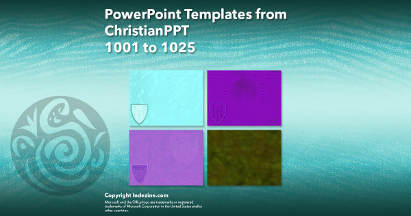 PowerPoint Templates from ChristianPPT - 041 Designs 1001 to 1025