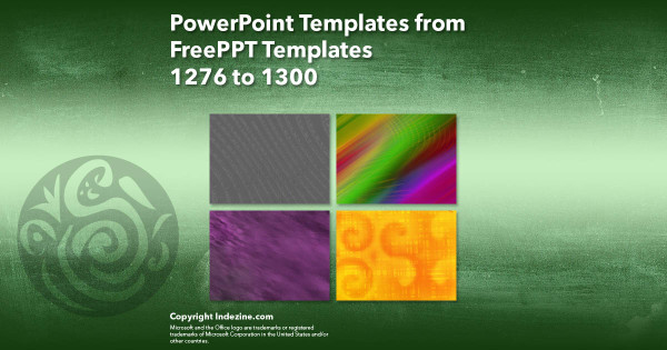 PowerPoint Templates from FreePPT - 052 Designs 1276 to 1300