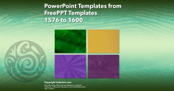 PowerPoint Templates from FreePPT - 064 Designs 1576 to 1600