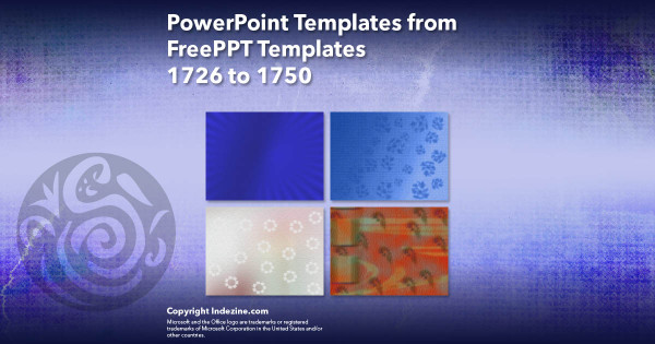 PowerPoint Templates from FreePPT - 070 Designs 1726 to 1750