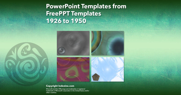 PowerPoint Templates from FreePPT - 078 Designs 1926 to 1950