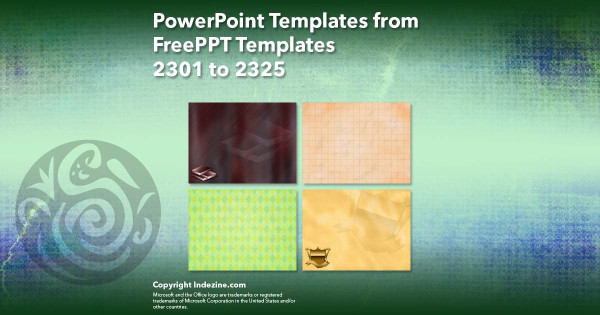 PowerPoint Templates from FreePPT - 093 Designs 2301 to 2325