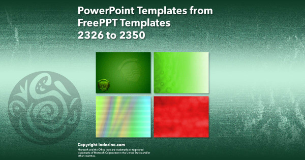 PowerPoint Templates from FreePPT - 094 Designs 2326 to 2350