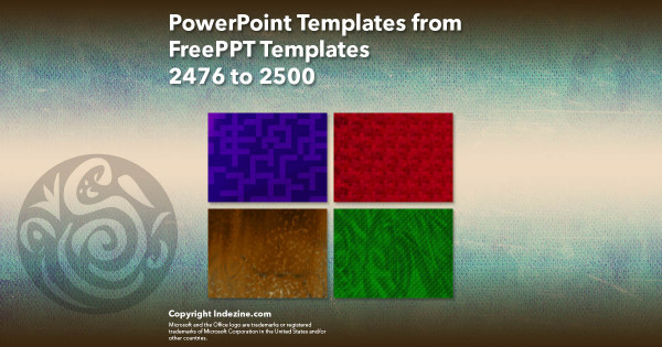 PowerPoint Templates from FreePPT - 100 Designs 2476 to 2500