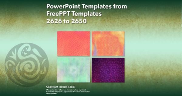 PowerPoint Templates from FreePPT - 106 Designs 2626 to 2650