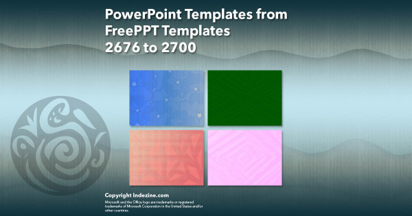 PowerPoint Templates from FreePPT - 108 Designs 2676 to 2700