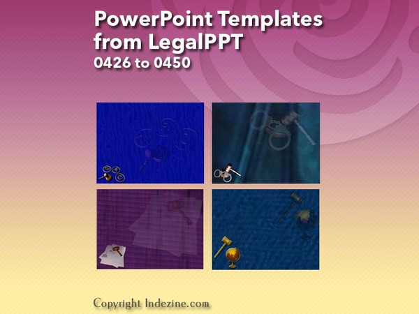 PowerPoint Templates from LegalPPT - 018 Designs 0426 to 0450