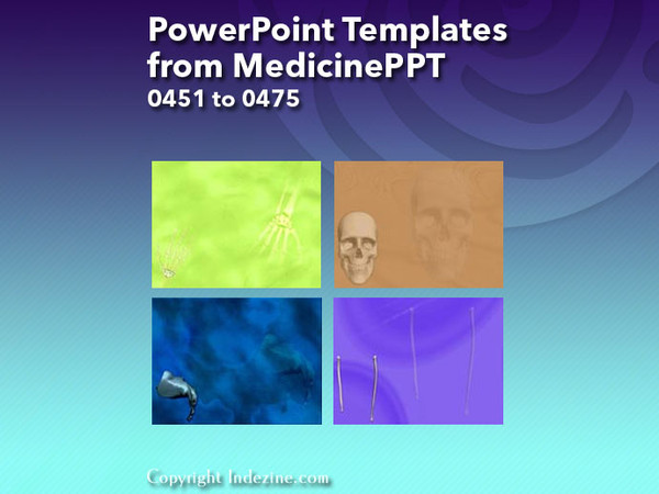PowerPoint Templates from MedicinePPT - 019 Designs 0451 to 0475