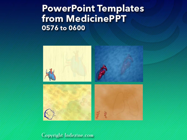 PowerPoint Templates from MedicinePPT - 024 Designs 0576 to 0600