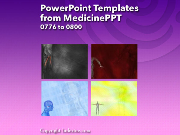PowerPoint Templates from MedicinePPT - 032 Designs 0776 to 0800