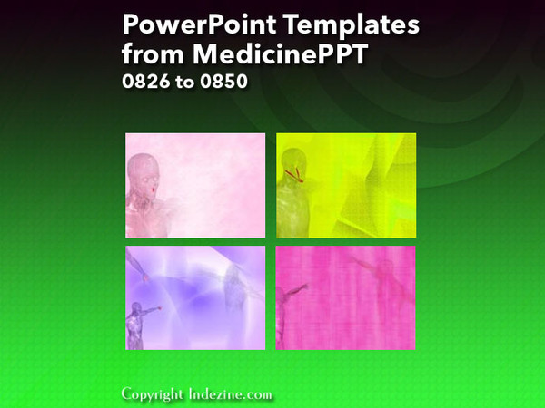 PowerPoint Templates from MedicinePPT - 034 Designs 0826 to 0850