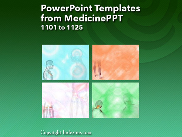 PowerPoint Templates from MedicinePPT - 045 Designs 1101 to 1125