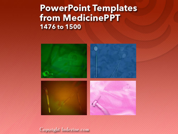PowerPoint Templates from MedicinePPT - 060 Designs 1476 to 1500