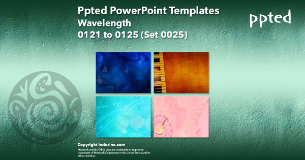 Ppted PowerPoint Templates 025 - Wavelength