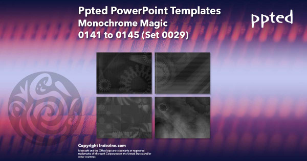 Ppted PowerPoint Templates 029 - Monochrome Magic