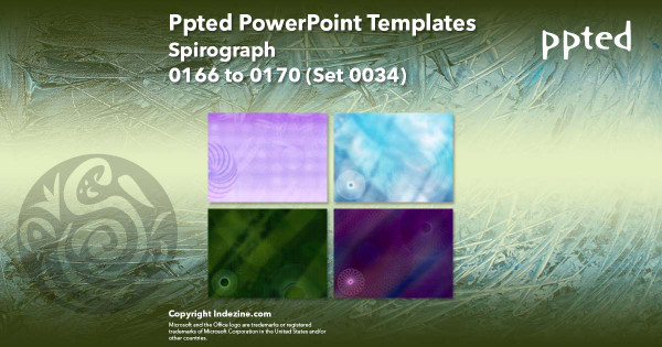 Ppted PowerPoint Templates 034 - Spirograph