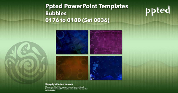 Ppted PowerPoint Templates 036 - Bubbles