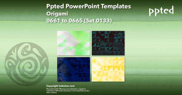 Ppted PowerPoint Templates 133 - Origami