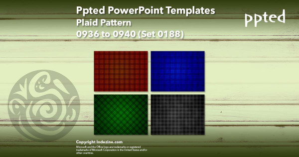 Ppted PowerPoint Templates 188 - Plaid Pattern