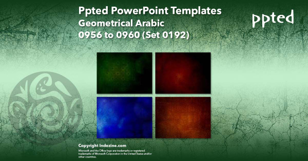 Ppted PowerPoint Templates 192 - Geometrical Arabic