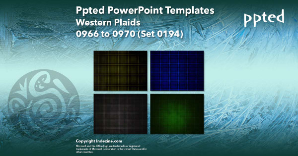 Ppted PowerPoint Templates 194 - Western Plaids