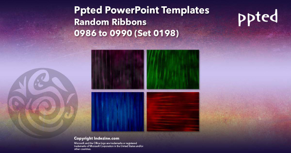 Ppted PowerPoint Templates 198 - Random Ribbons