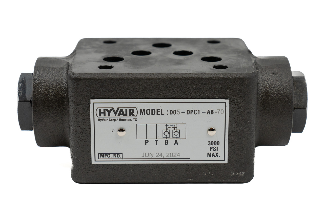 D05 Modular Double Pilot operated check valve, D05-DPC1-AB-70