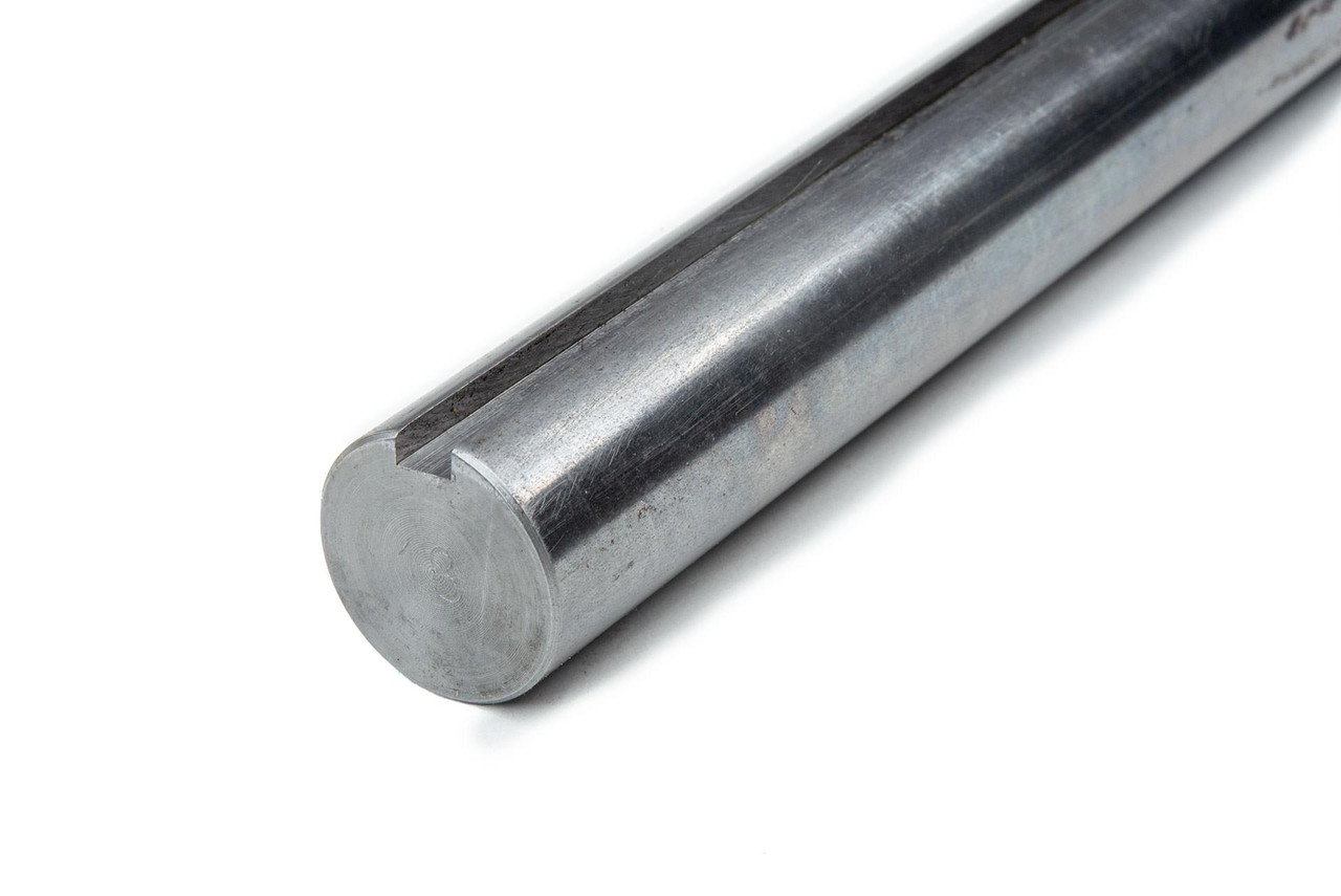 K.SHO Round Keyed Shafting: 1 1/4 Dia. 1/4 Keyway, 3 ft. Length