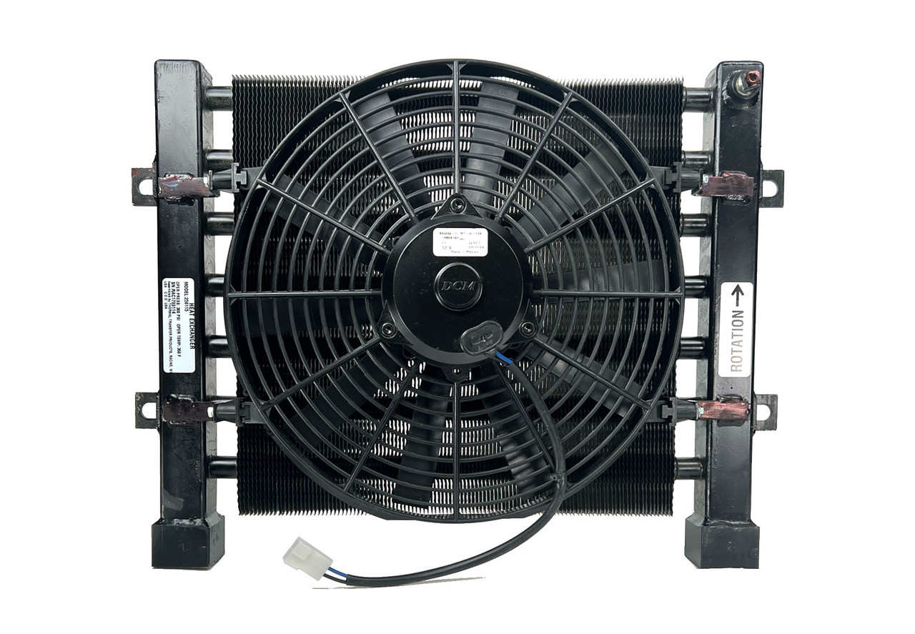 Thermal Transfer Oil Cooler, Single Fan, DFR Series:18 L x 20.91 W