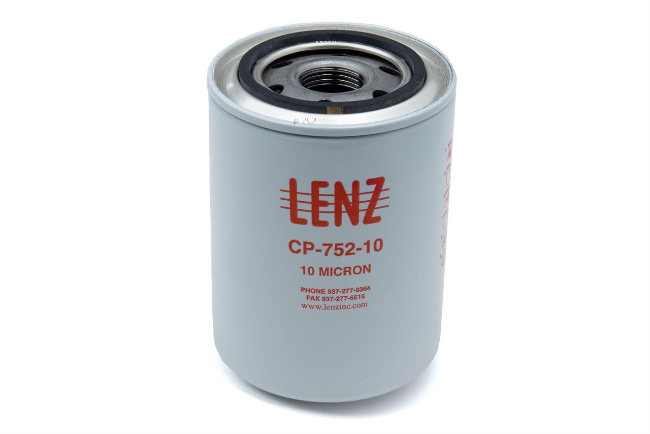 Lenz Replacement Elements: 10 Micron, 200 PSI, 20 GPM, 1”-12 UNF