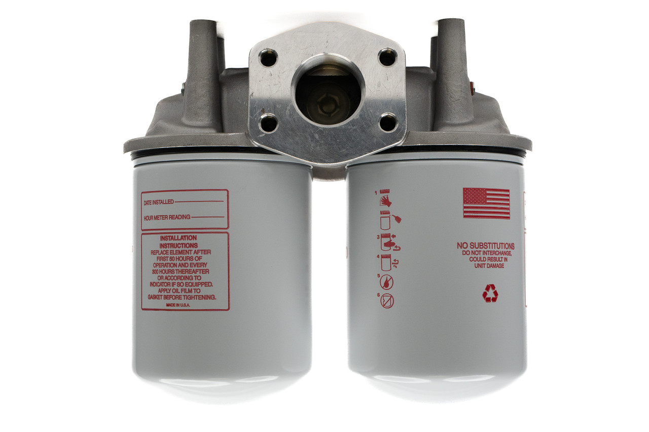 Lenz Spin-On Filter Assembly - Double: 10 Micron,150 PSI, 100 GPM