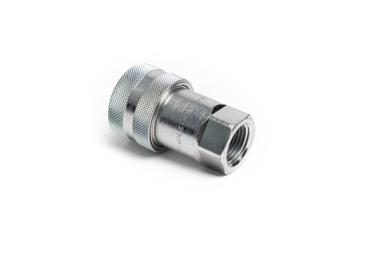 PRO-EDGE 1/8 Female NPT Steel Coupling – FNPT, Hydraulic Fuel Air Water Oil Gas WOG