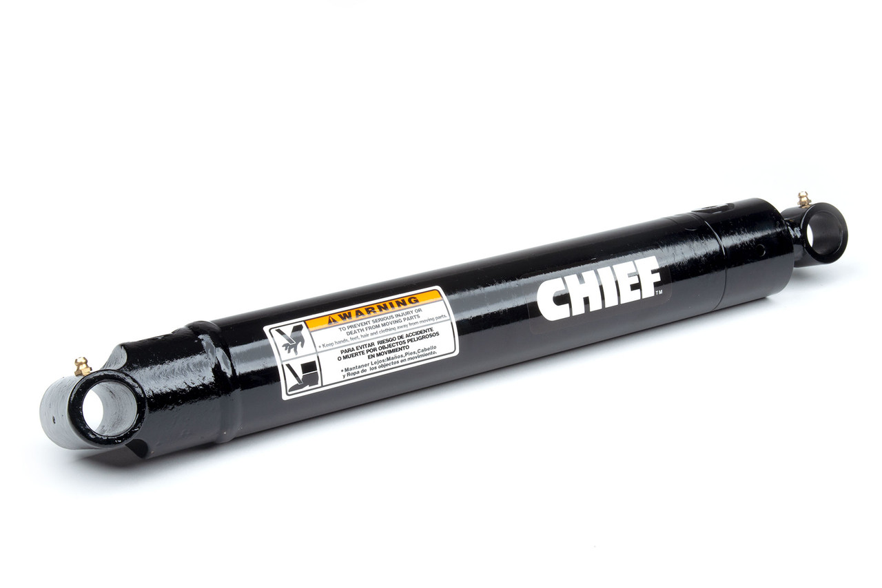 Welded Hydraulic Cylinder: 2 Bore x 16 Stroke, 1.125 Rod