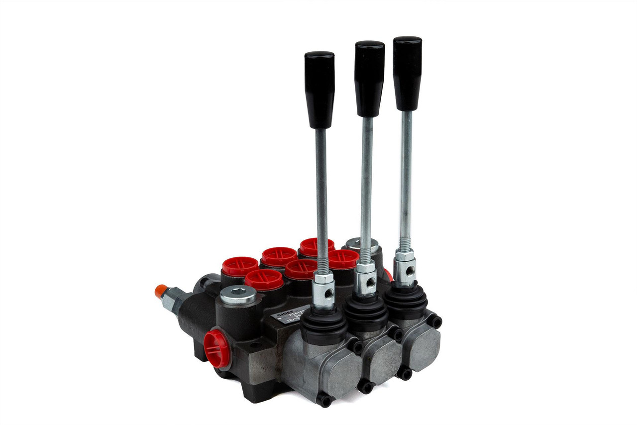 Chief Directional Control Valve, 10 GPM, 4 Way 3 Pos, 3 Spool, Tandem Center