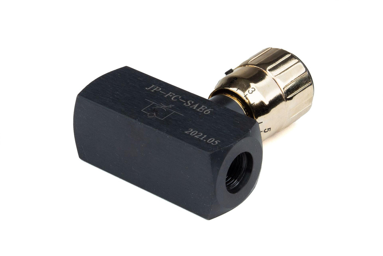 Flow Control Valve, Carbon Steel, 5000 PSI, SAE 6 Port