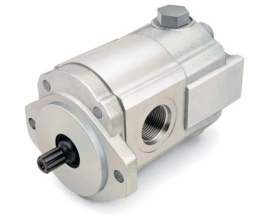 Hydraulic Gear Pump, 1.159 CID CW 13.5 GPM 3000 RPM Max, SAE12 Port Size
