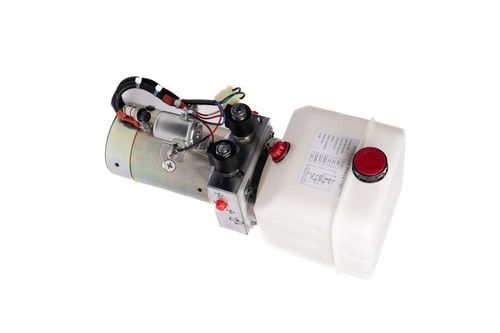 Maxim Hydraulic Power Unit 12V DC, Double Acting, 1.3 GPM, SAE 6 Ports, 2500 PSI, 1 Gallon Poly