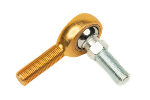 Male Bronze Rod End, 1 7/8 L, 5/16-24 Thread, 2796 Radial Load