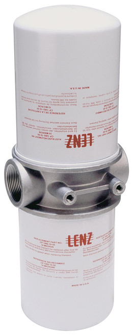 Lenz Spin-On Filter Assembly - Double: 10 Micron,150 PSI