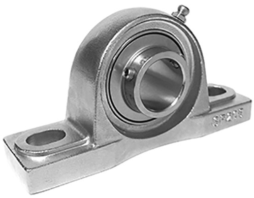 Stainless Steel Pillow Block Bearings - 1 1/4 ID, Set Screw Collar