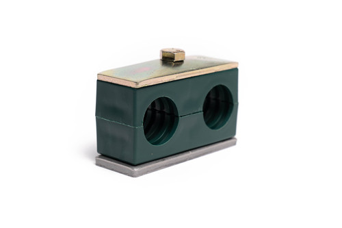 ボンド 2 Twin Pipe Clamps - 0.84 OD, 1/2 Tube