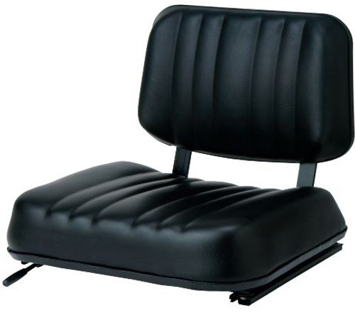 Concentric Replacement Seat: Universal Two Piece Seat, Black