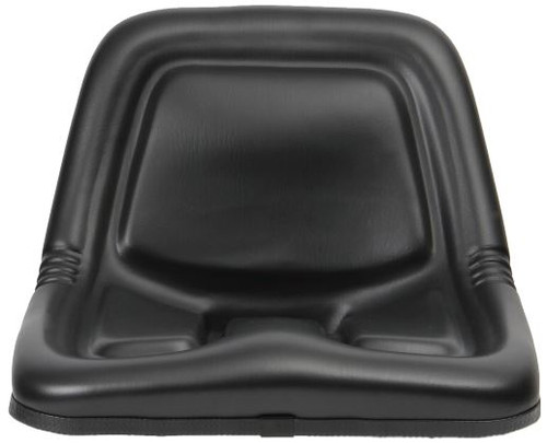 Concentric Replacement Seat: Deluxe High Back Steel Pan Seat, Black