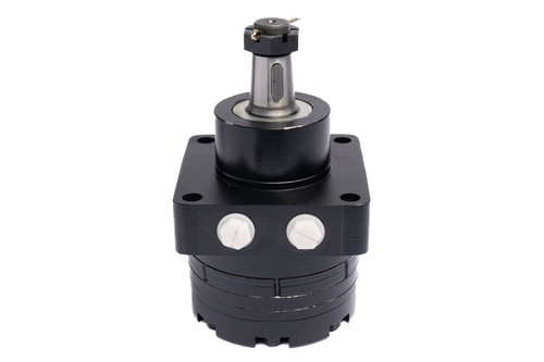 BMEW Hydraulic Motor: 14.04 CID, 1 1/4" Taper 1:8 Parallel Key Shaft, 2900 PSI, Parallel SAE 10 Ports