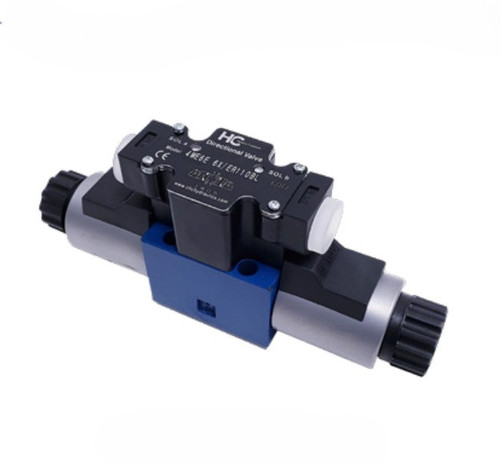 Hydro Custom Cetop D03 (ISO NG6) Solenoid Operated  Directional Valves - 12 VDC Junction Box, 4-way 3-Position, Open Center, Spring Return Hydro Custom Cetop D03 (ISO NG6) Solenoid Operated  Directional Valves - 12 VDC Junction Box, 4-way 3-Position, Open Center, Spring Return