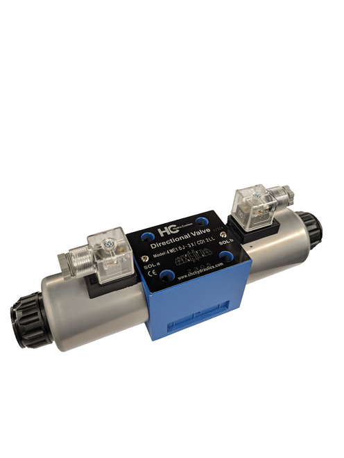 Hydro Custom Cetop D05 (ISO NG10) Solenoid Operated  Directional Valves- 110 VAC DIN, 4 way 3 Pos, Tandem Center, Normally used for series circuits Hydro Custom Cetop D05 (ISO NG10) Solenoid Operated  Directional Valves- 110 VAC DIN, 4 way 3 Pos, Tandem Center, Normally used for series circuits