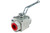 3-Way High Pressure Ball Valve 9/16-18 SAE 6 Port Size, 5880 PSI, L Flow Path